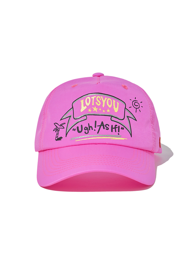 lotsyou_world_Tropical nylon ball cap Pink